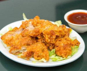44. Poulet croustillant avec sauce gingembre / 姜汁脆鸡