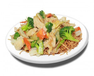 23. Nouilles frites Chow-Mein cantonaise / 广东面