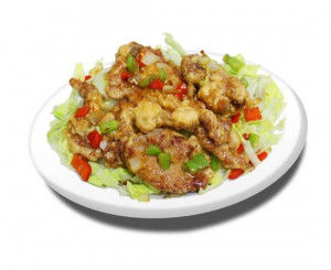 64. Côtelettes de porc au Sel et Poivre / 椒盐猪扒