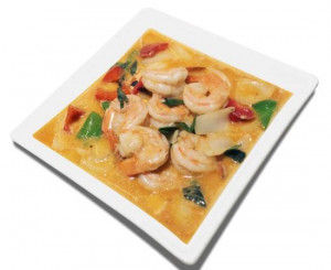 18b. Crevettes au cari rouge avec riz / 红咖喱虾饭