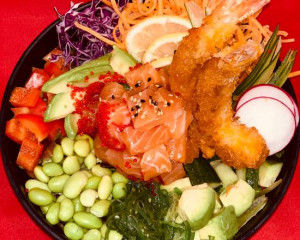 Poke bol IC (thon, saumon, crevettes frites)