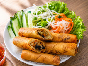 Bún Chả Giò Chay/ Vegan Spring Roll