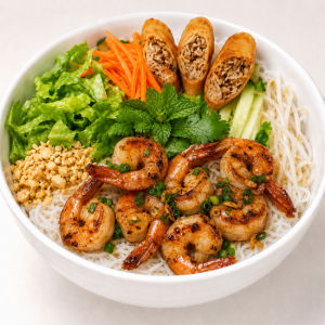 Bún Tôm Nướng/ Grilled Shirmp 