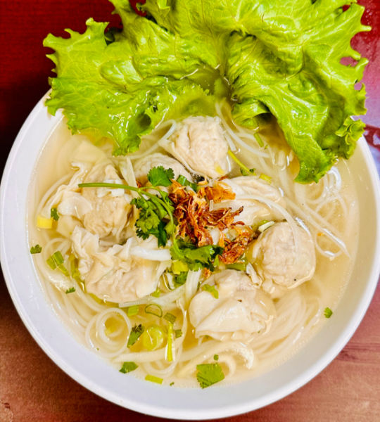Soupe Wonton (10) + Nouilles