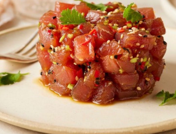 Tartare de thon ou pétoncle