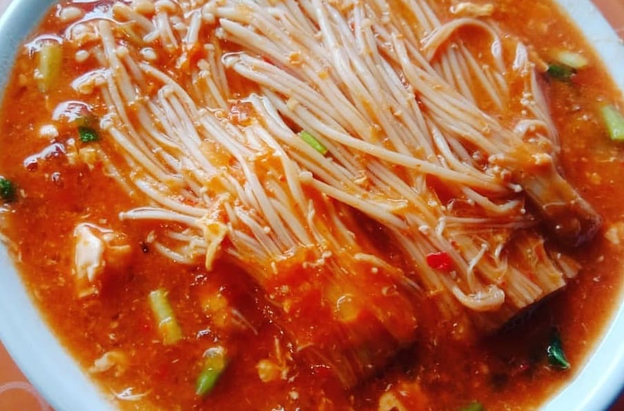 Resep Seblak Jamur Enoki, Resep Olahan Jamur enoki