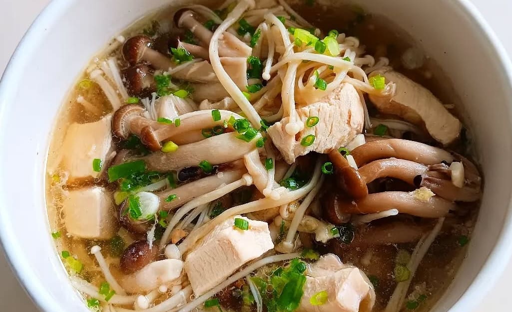 Resep Jamur Enoki, Sup Tofu Jamur enoki