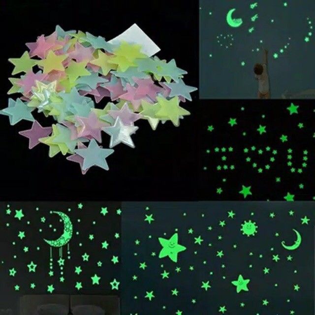 10 Rekomendasi Stiker Dinding Anak yang Lucu, Edukatif, dan Bikin Betah di Kamar! 2 Stiker Glow in the Dark Tema Langit Malam