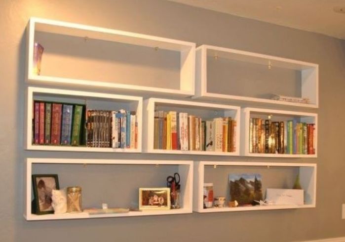 Rak Dinding Minimalis Floating Bookshelf