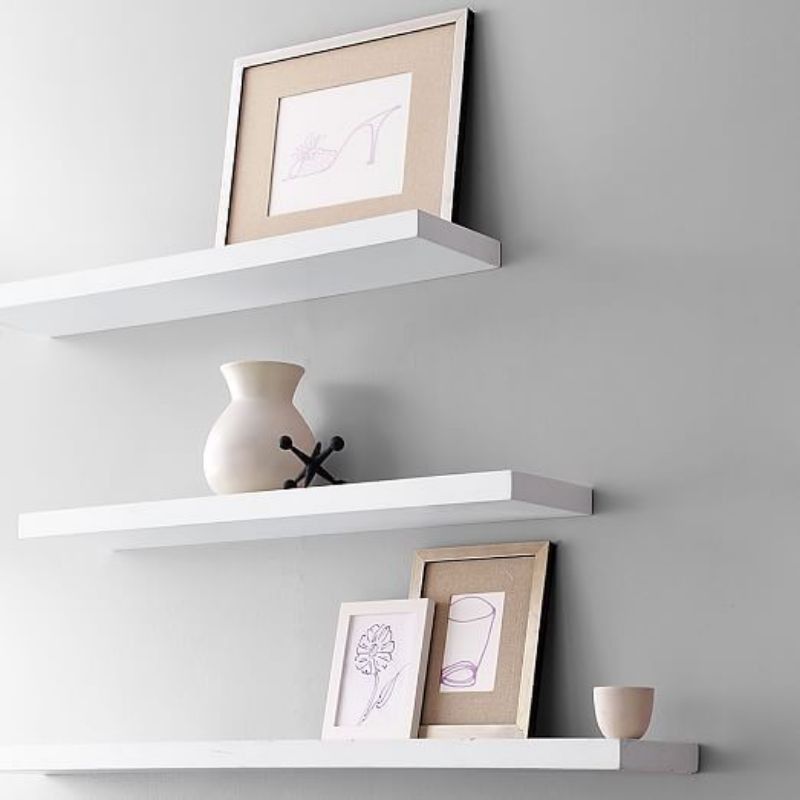 Rak Dinding Minimalis Floating Tanpa Bracket 