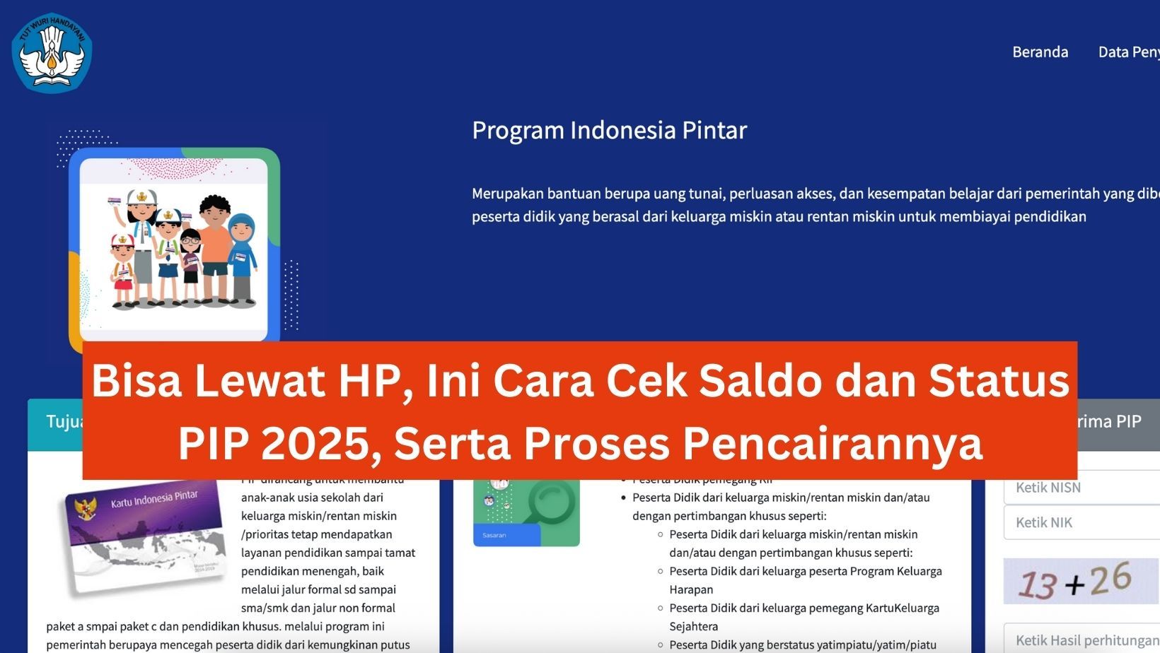 Bisa Lewat HP, Ini Cara Cek Saldo dan Status PIP 2025, Serta Proses Pencairannya