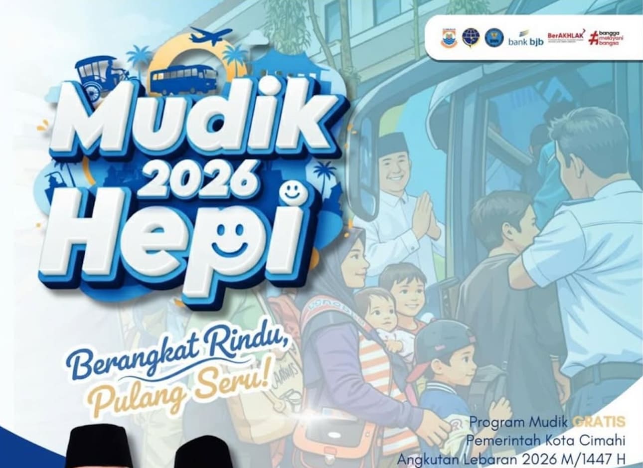 Mudik Gratis Cimahi 2026 Resmi Dibuka, Ini Rute, Kuota, dan Cara Daftarnya