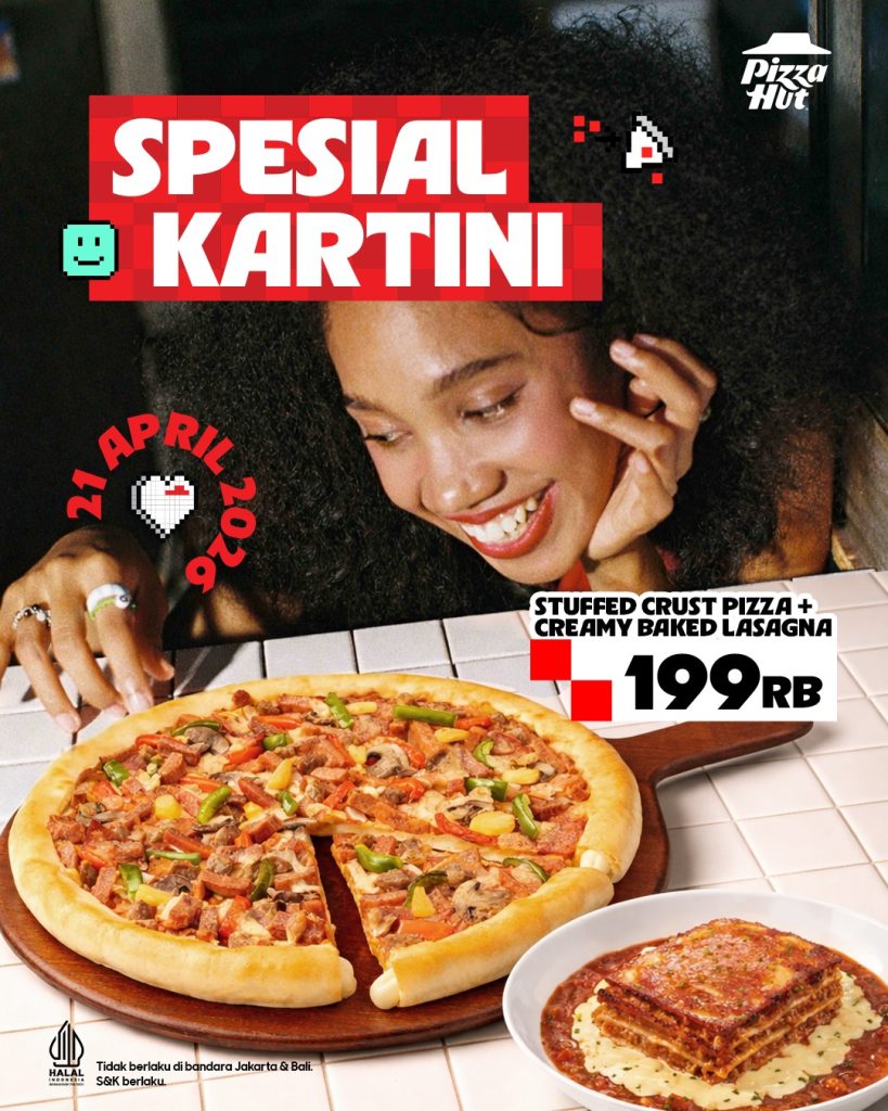 Promo Kartini Pizza Hut 2026: Pizza + Lasagna Cuma Rp199 Ribuan! 1 Promo Kartini Pizza Hut 2026: Pizza + Lasagna Cuma Rp199 Ribuan!