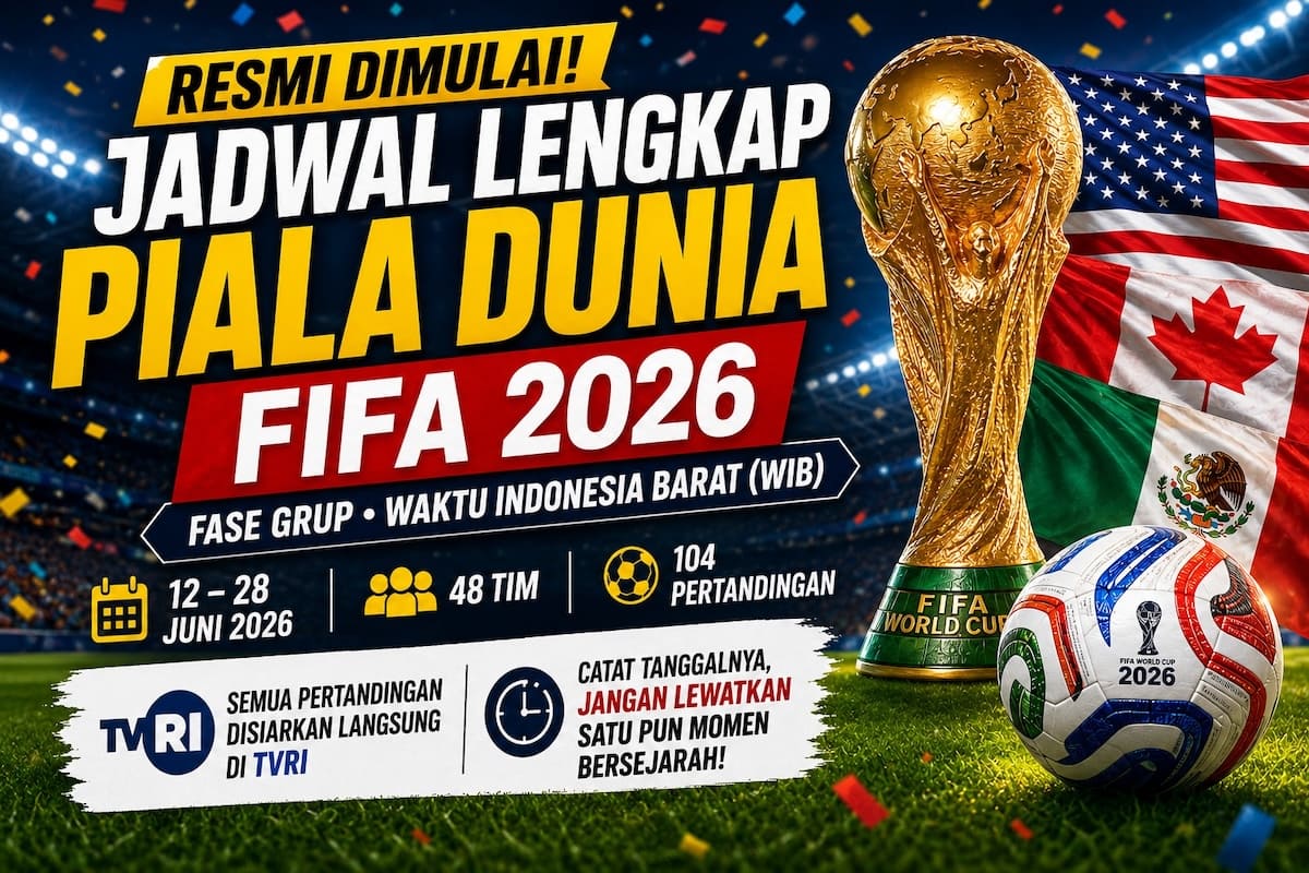 Resmi Dimulai, Ini Jadwal Piala Dunia FIFA 2026 Lengkap!