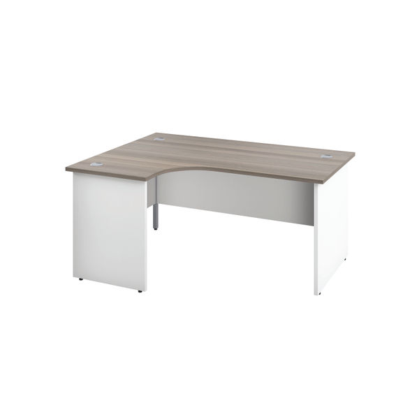 Jemini Switch Rdl LH Desk Grey Oak