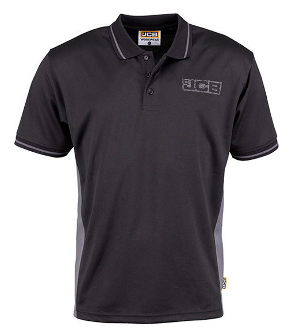 JCB Trade Polo Black/Grey M
