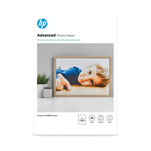HP Adv PhotoPaper Glossy A3 20sht Q8697A