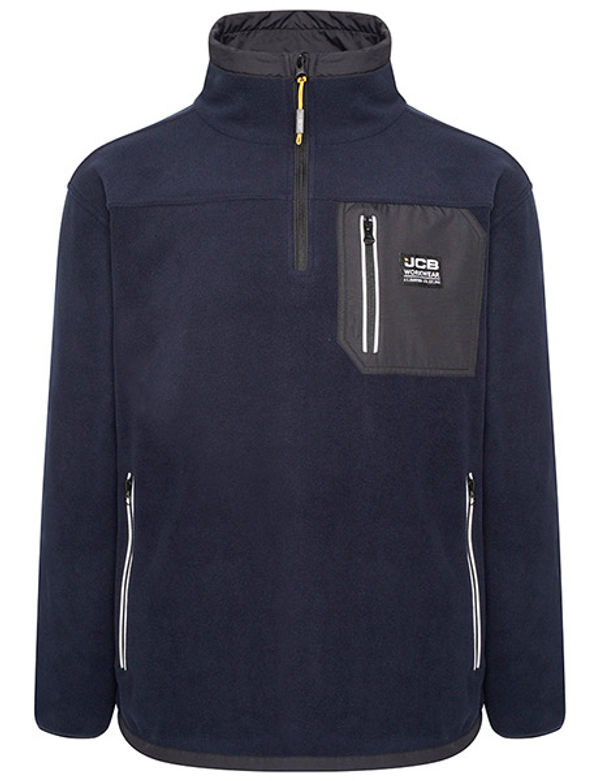 JCB Trade Heavyweight 1/4 Zip Navy L