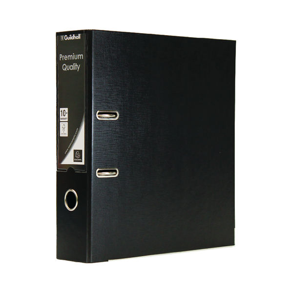 Guildhall Lach File A4 80mm Blk Pk10