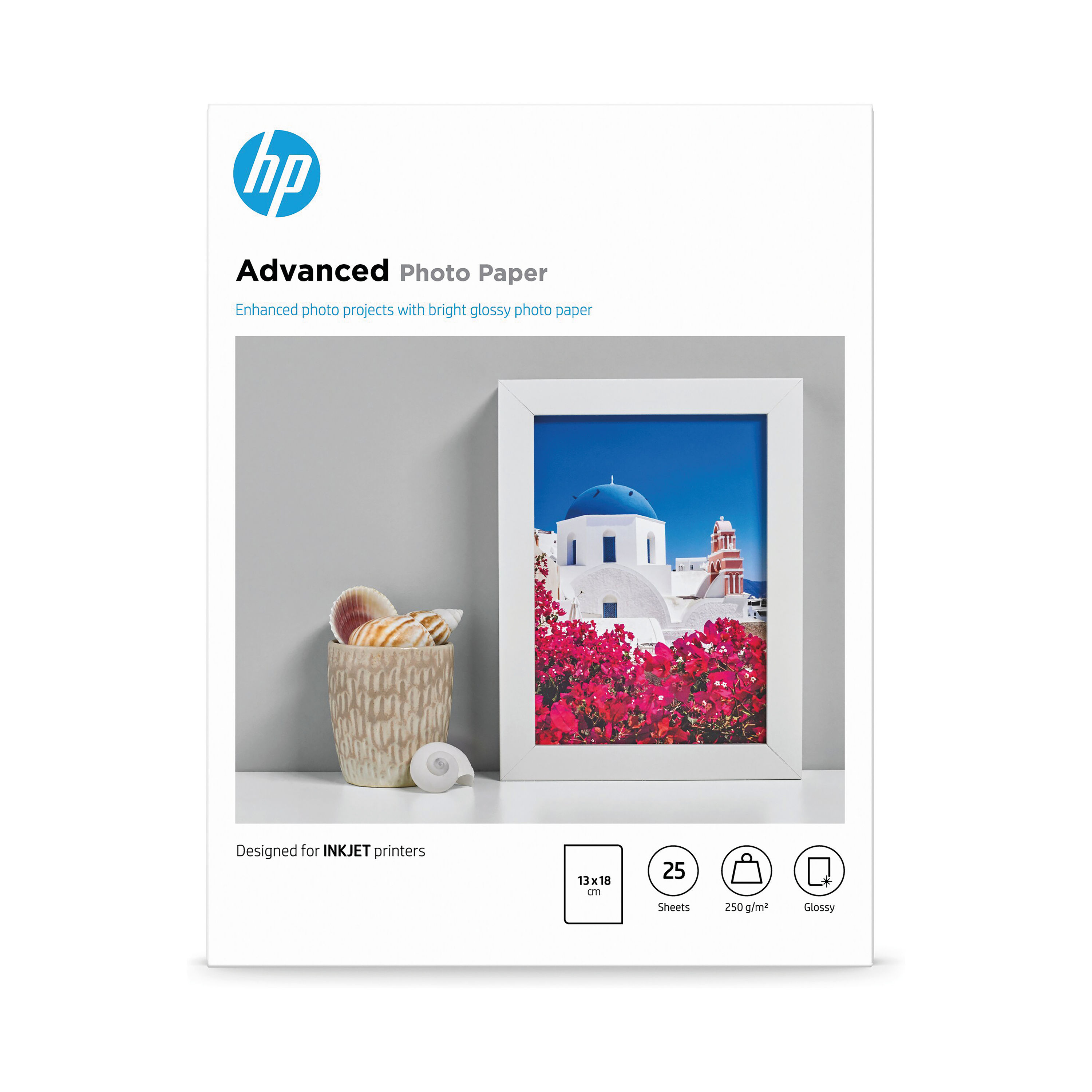 Pht Sheet HP Pht Ppr Glssy 250gsm 25 Sheets - Niche Office Solutions LTD