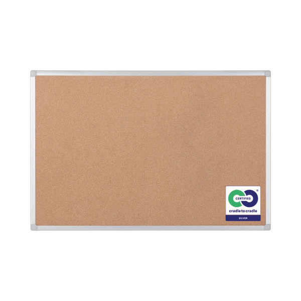 Bi-Office Earth-It Executive Green Felt Noticeboard Oak Wood Frame 1800x1200mm - FB8544239 DD