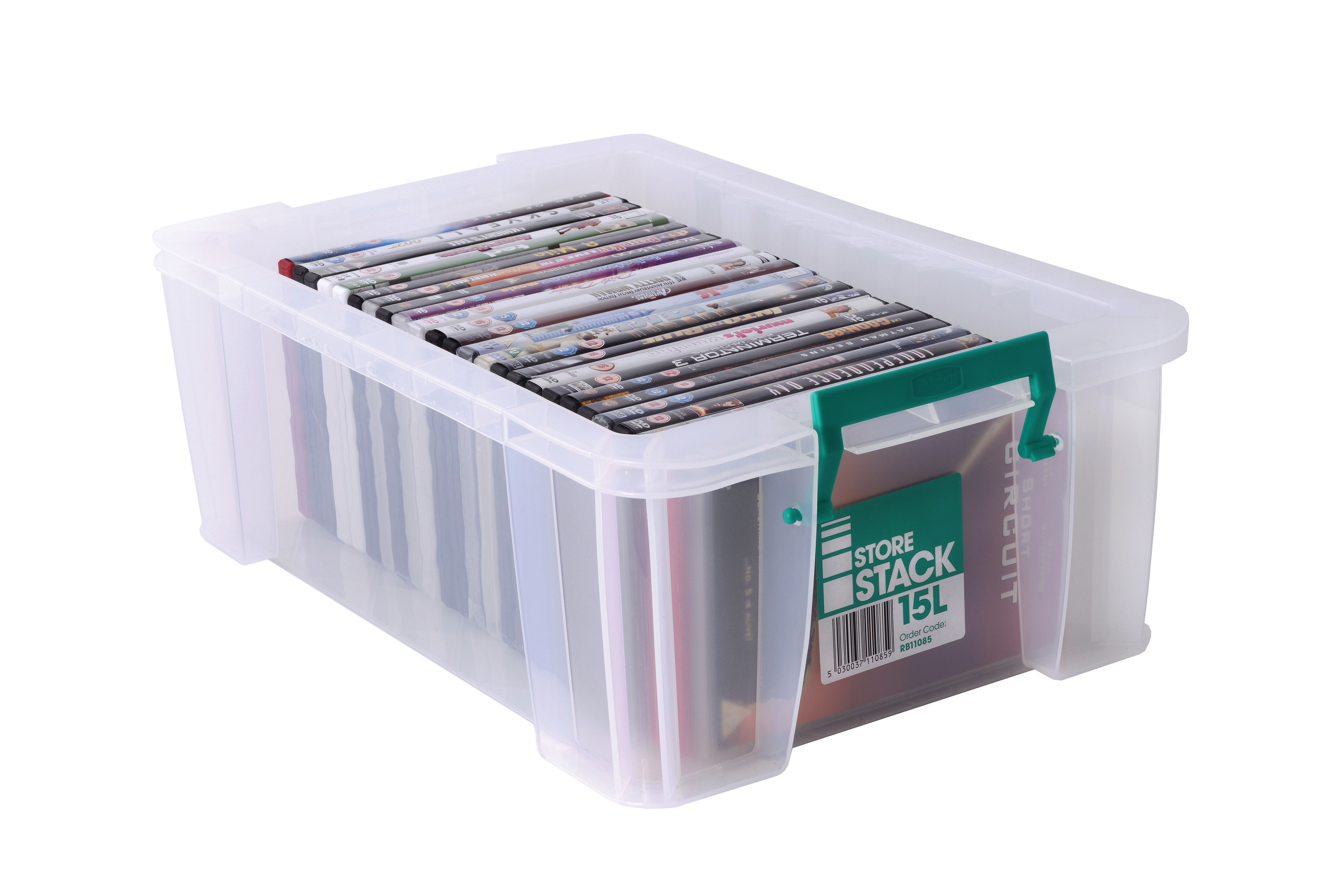 STORESTACK 15L STORAGE BOX CLEAR - Niche Office Solutions LTD