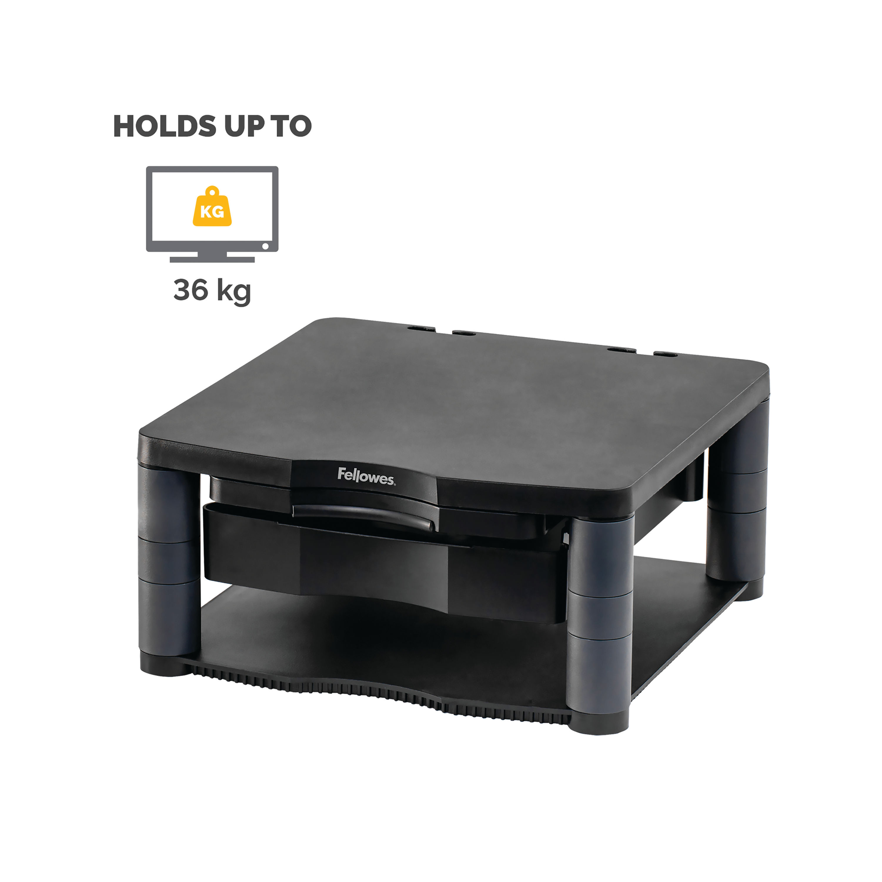 FELLOWES PREM MON STAND+ GRAPHITE - Niche Office Solutions LTD