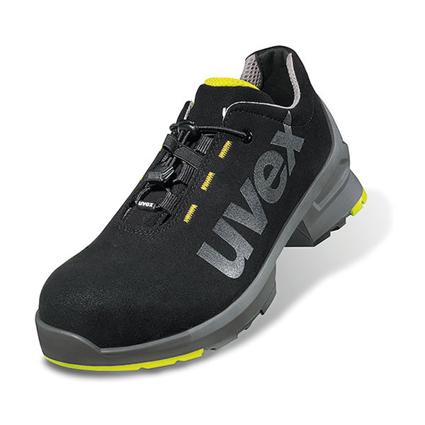 Uvex 1 Safety S2 Non Metallic Trainers 1Pr Black/Yellow 12 UV8544812