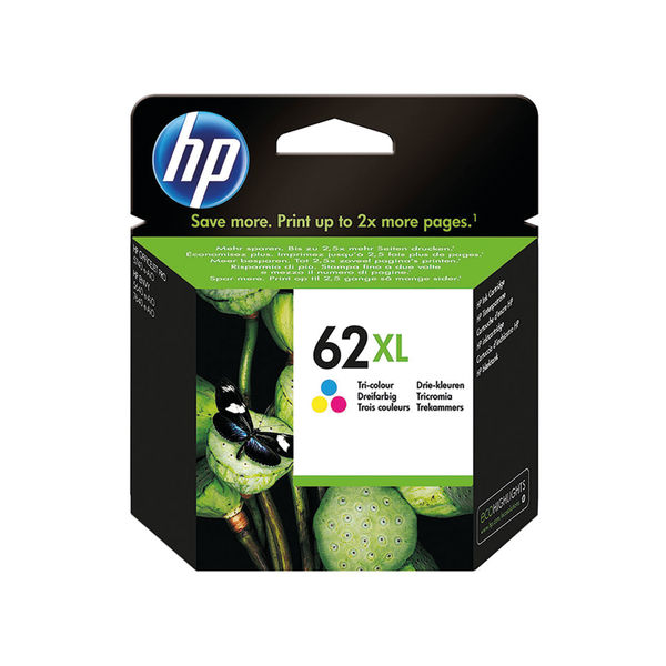 HP 62XL (Yield 415 Pages) Tri-colour Original Ink