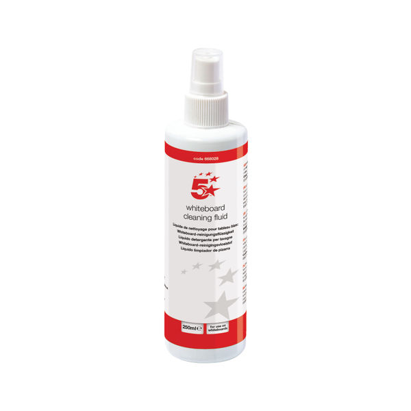 5 Star White Board Cleaner 250ml Bottle 668028