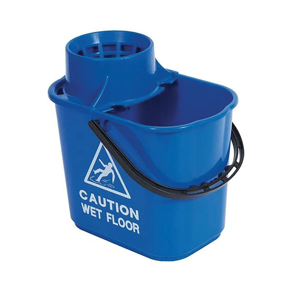 2Work Blue Mop Bucket Wringer 15L