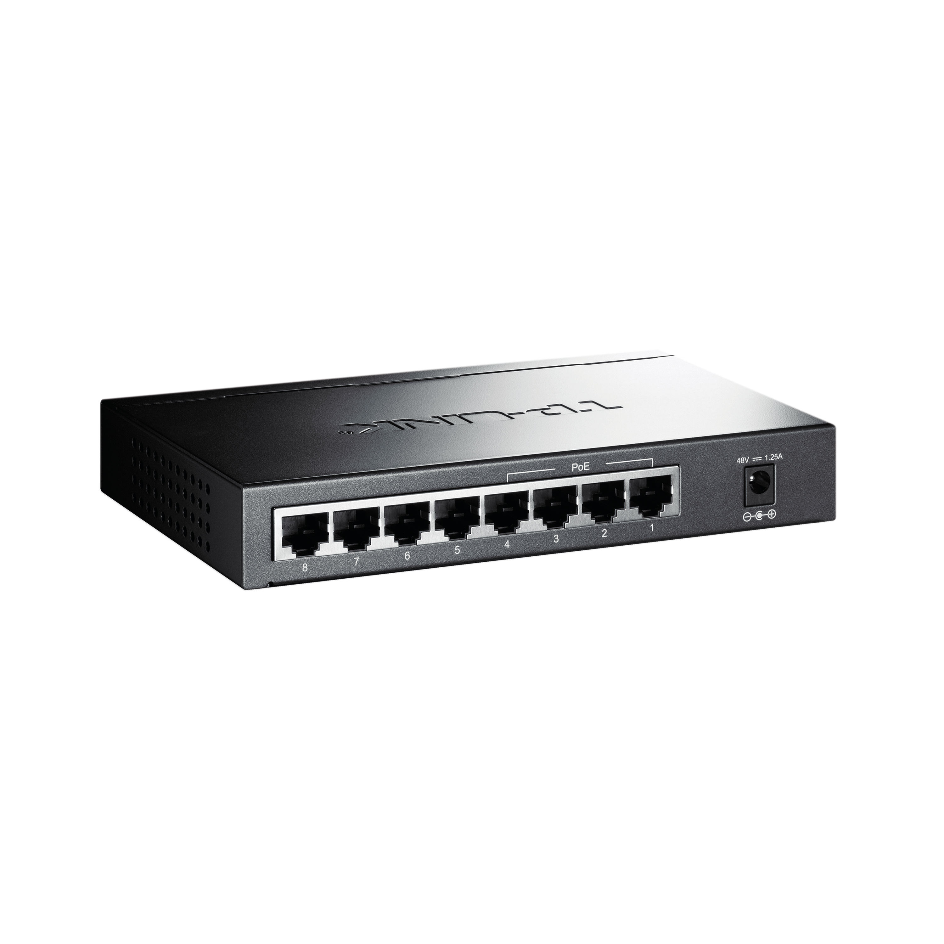 Linksys LGS108P-EU 8-poorts onbeheerde Gigabit PoE-netwerkswitch met vier PoE -poorten - Tot 1000 Mbps voor bedrijven, thuis, kantoor, IP-beveiliging - Desktop-Ethernet-switch : Linksys