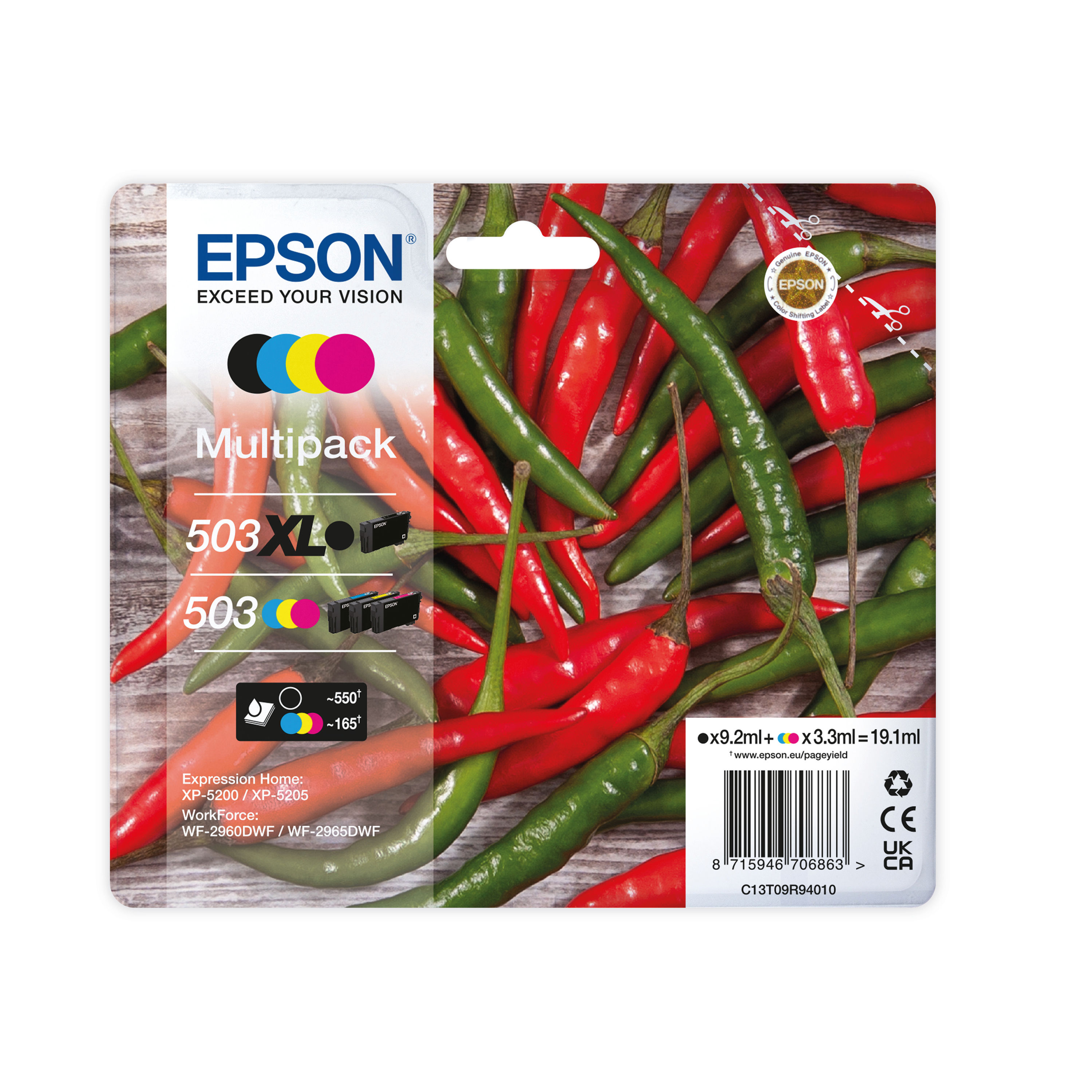EPSON 503XL/503 INK MLT XL K/STD CMY - Niche Office Solutions LTD