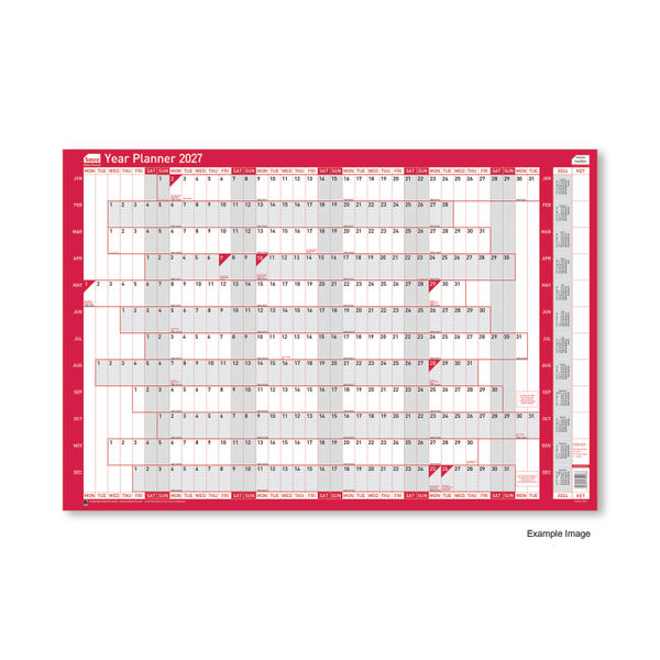 Sasco Year Planner Compact Landscape Unmounted 2027 2410291