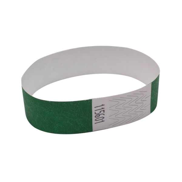 Announce 19mm Wrist Bands Grn Pk1000