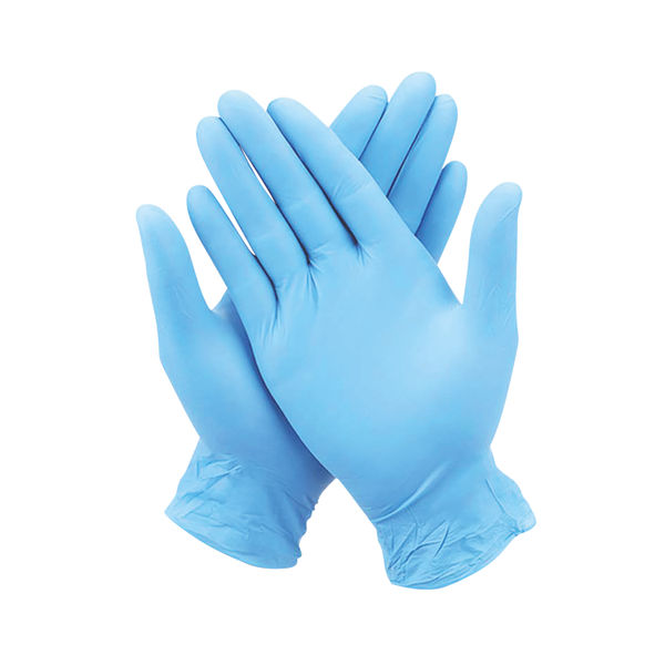 PF LF Nitrile Gloves Blue L Pk100