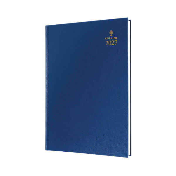 Collins A5 Desk Diary Day Per Page Blue 2027 52-60.27