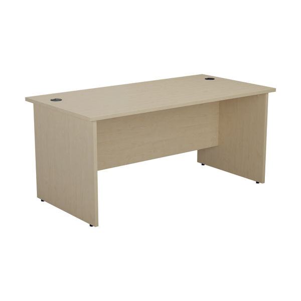 Jemini Rect Panel End Desk Maple