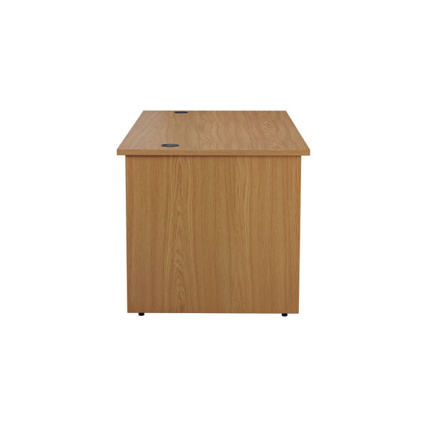 Jemini Rectangular Panel End Desk 1400x800x730mm Nova Oak KF804420