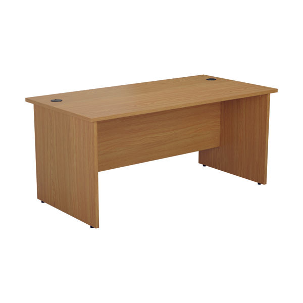 Jemini Rect Panel End Desk Nova Oak