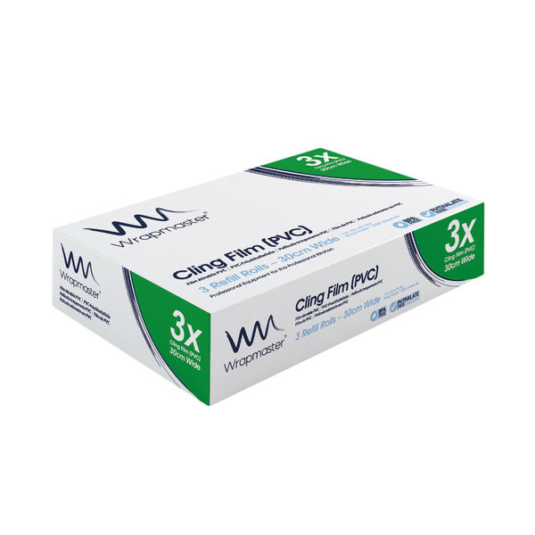 Wrapmaster 3000 Clingfilm Refill 300mm x 300m WxL PK3
