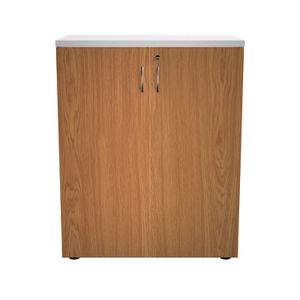 Jemini Wooden Cupboard 800x450x730mm White/Nova Oak KF811312