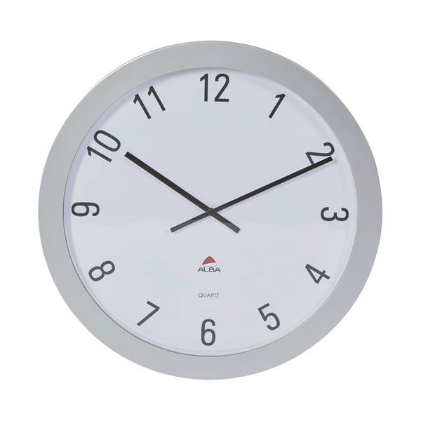 Alba Giant Wall Clock??60cm ABS Glass/Grey Metal HORGIANT