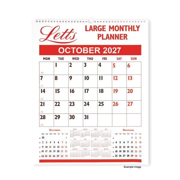Letts Large Monthly Planner 2027