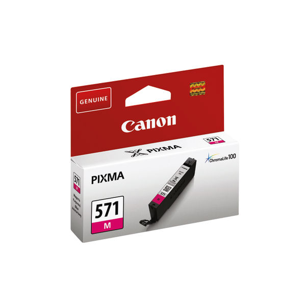 Canon CLI-571M (Yield: 306 Pages) Magenta Ink Cartridge