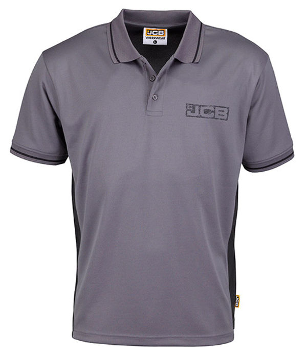 JCB Trade Polo Grey/Black 2XL