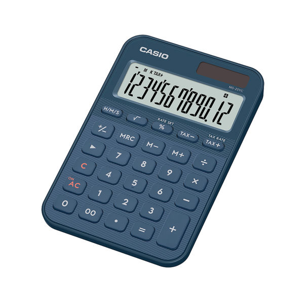 Casio MS-20YC Mini Desk Calc Nav Blu