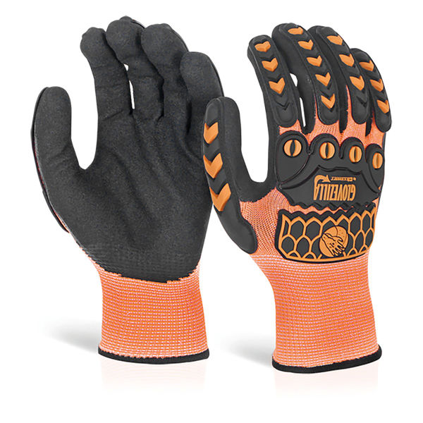 Foam Nitrile Coated Gloves 1Pr Org L