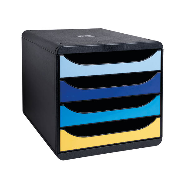 Exacompta Bee Blue Big Box 4 Drawers