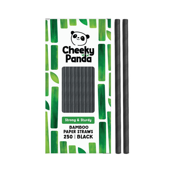 Cheeky Panda Bamboo Paper Straws Black (Pack of 250) 0111130